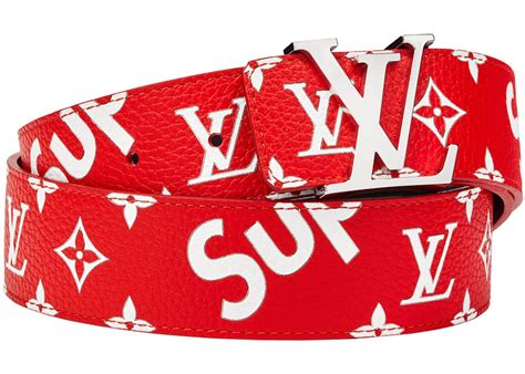 louis vuitton x supreme belt ebay|supreme initiales belt 40mm.